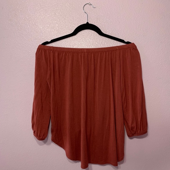 Off-the-shoulder Tie Top 
 ⠀⠀⠀⠀⠀⠀⠀⠀⠀⠀ - Picture 4 of 4